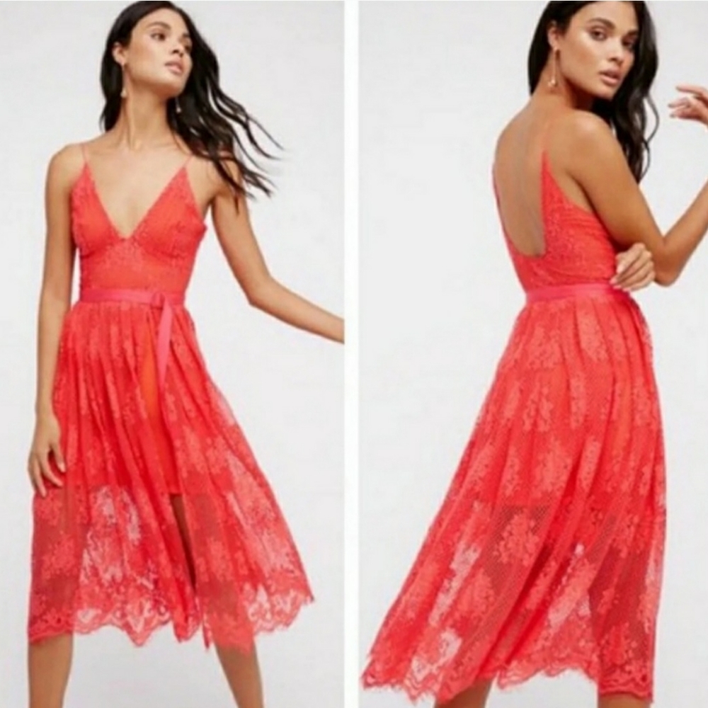 NEW...Free People MatchPoint Midi Dress